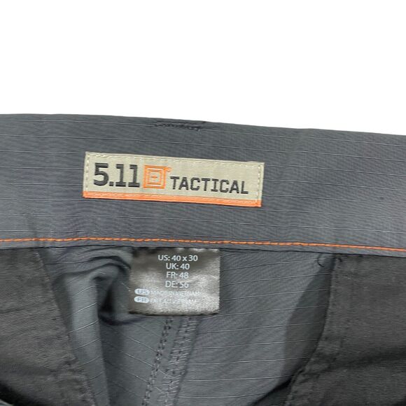 5.11 Tactical 40 x 30 Gray Cargo Pants Pockets Polyester - Picture 2 of 6